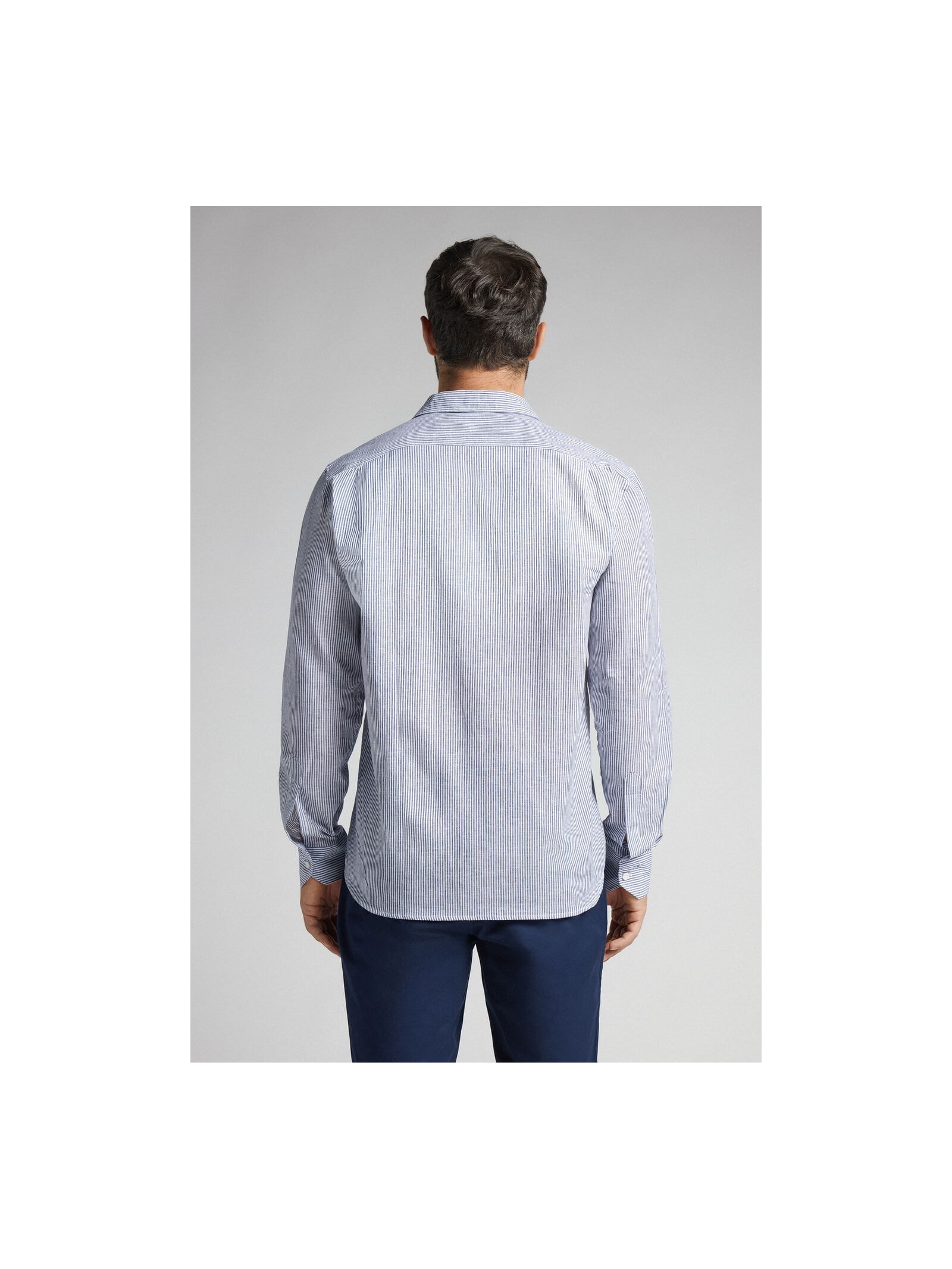 Camisa Em Linho e Algodão Azul Intimissimi