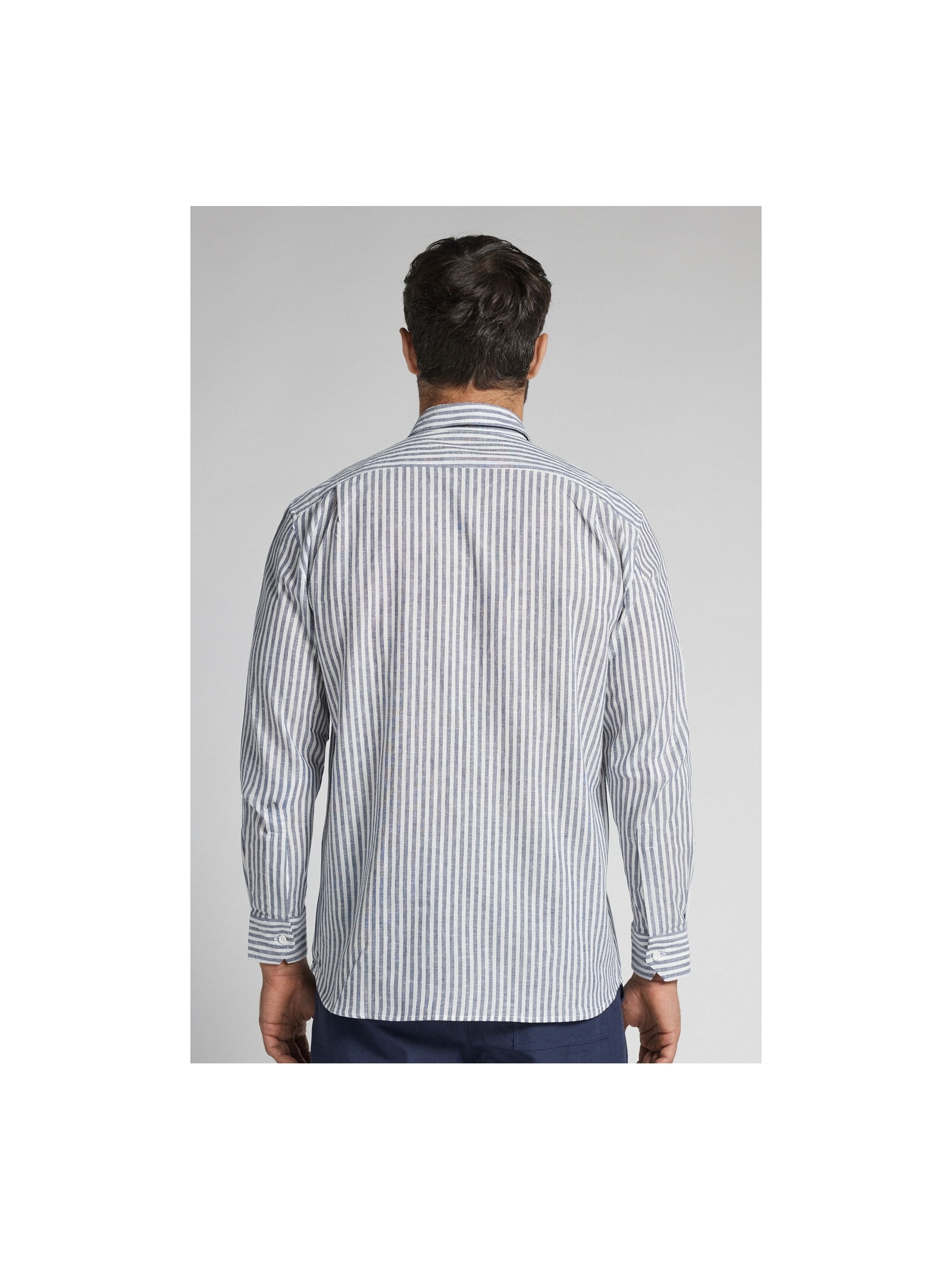 Camisa Em Linho e Algodão Azul Intimissimi