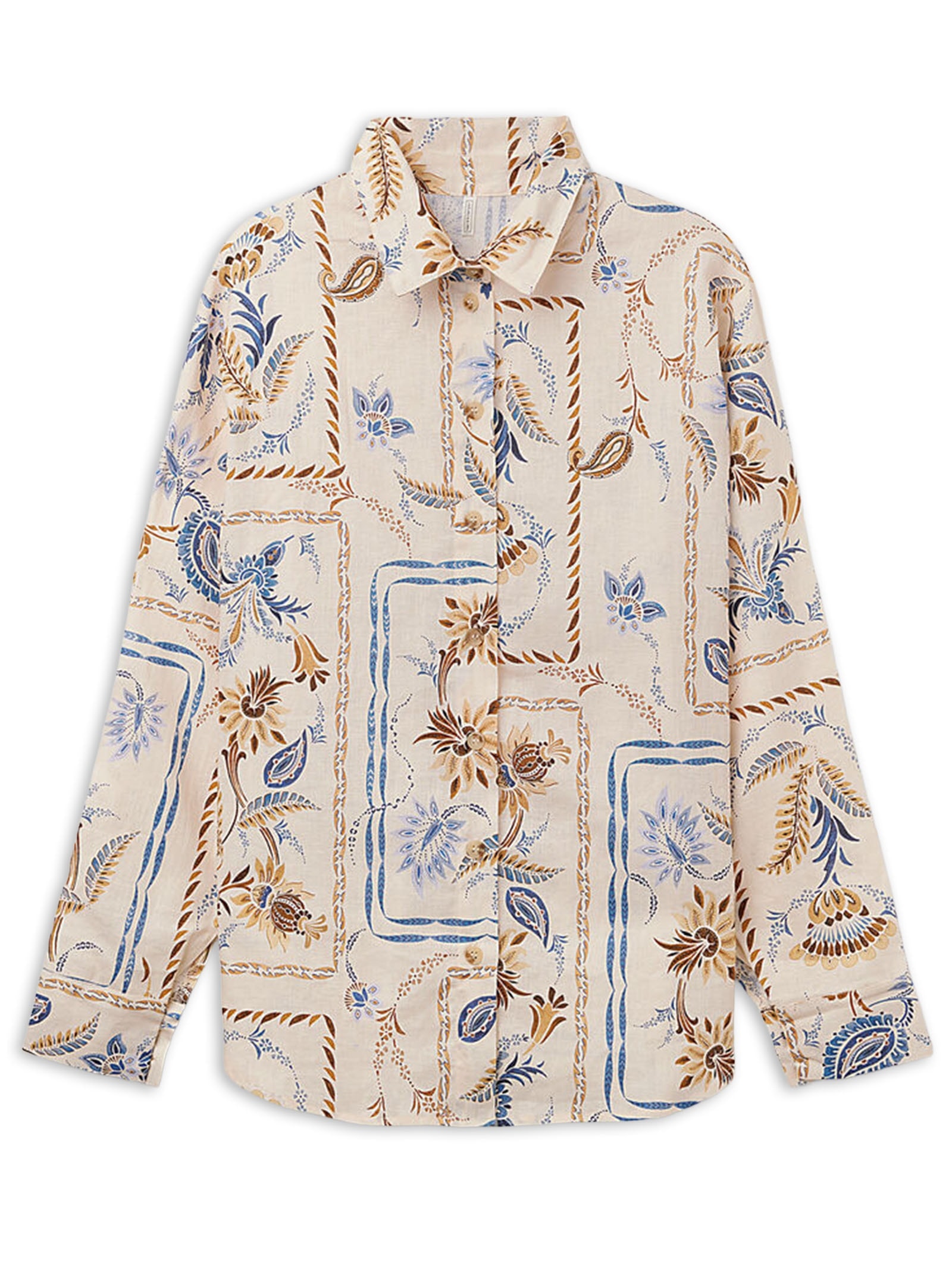 Camisa Em Linho e Algodão Italian Riviera Bege Intimissimi