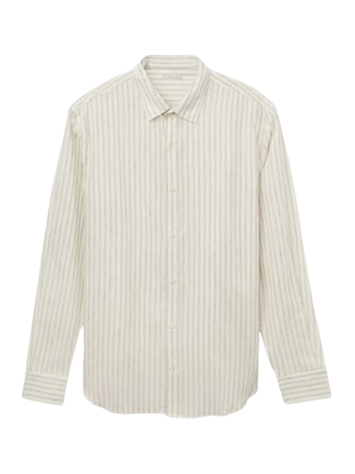 Camisa Em Linho e Algodão – Preto