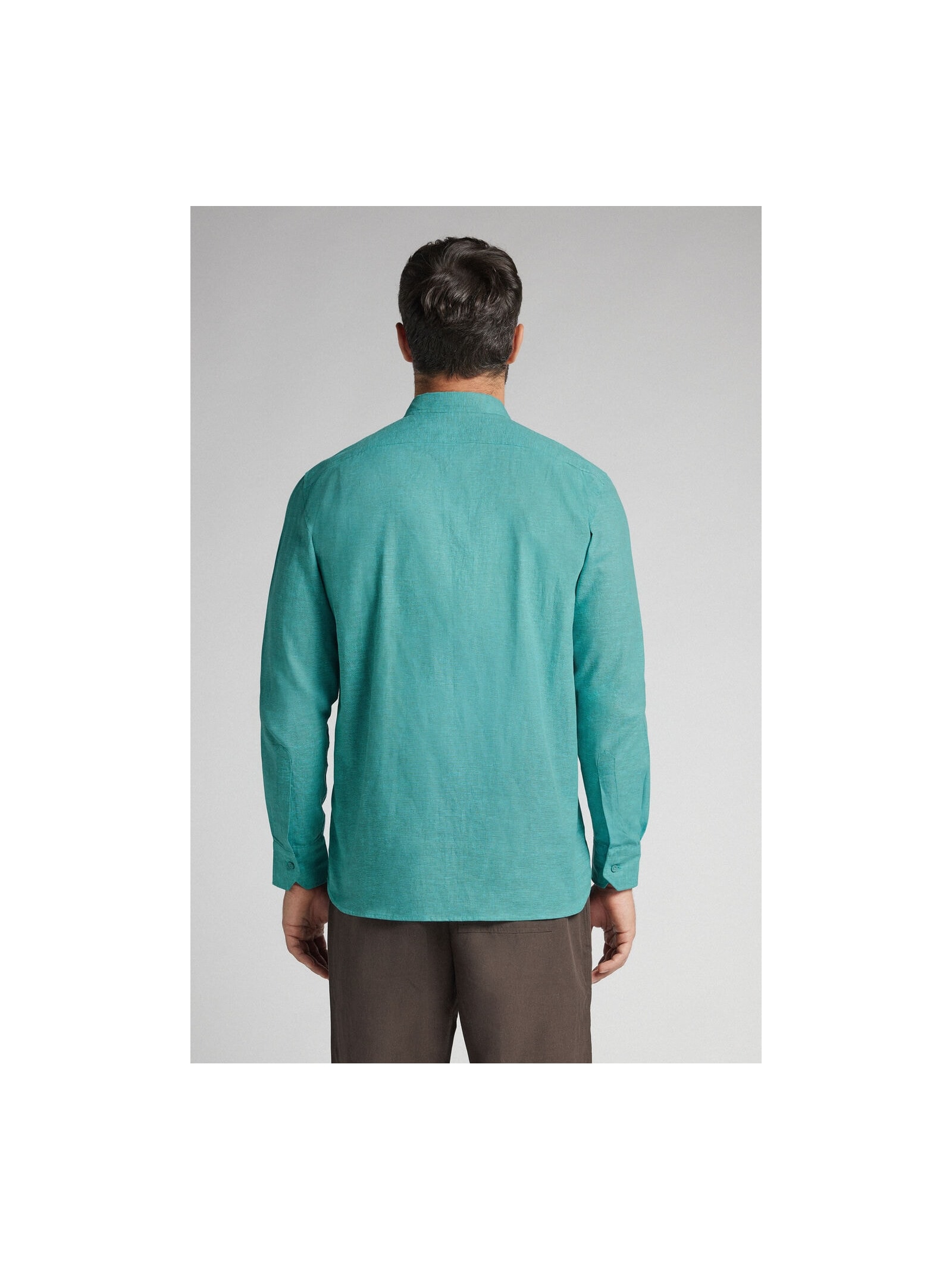 Camisa Em Linho e Algodão Verde Intimissimi