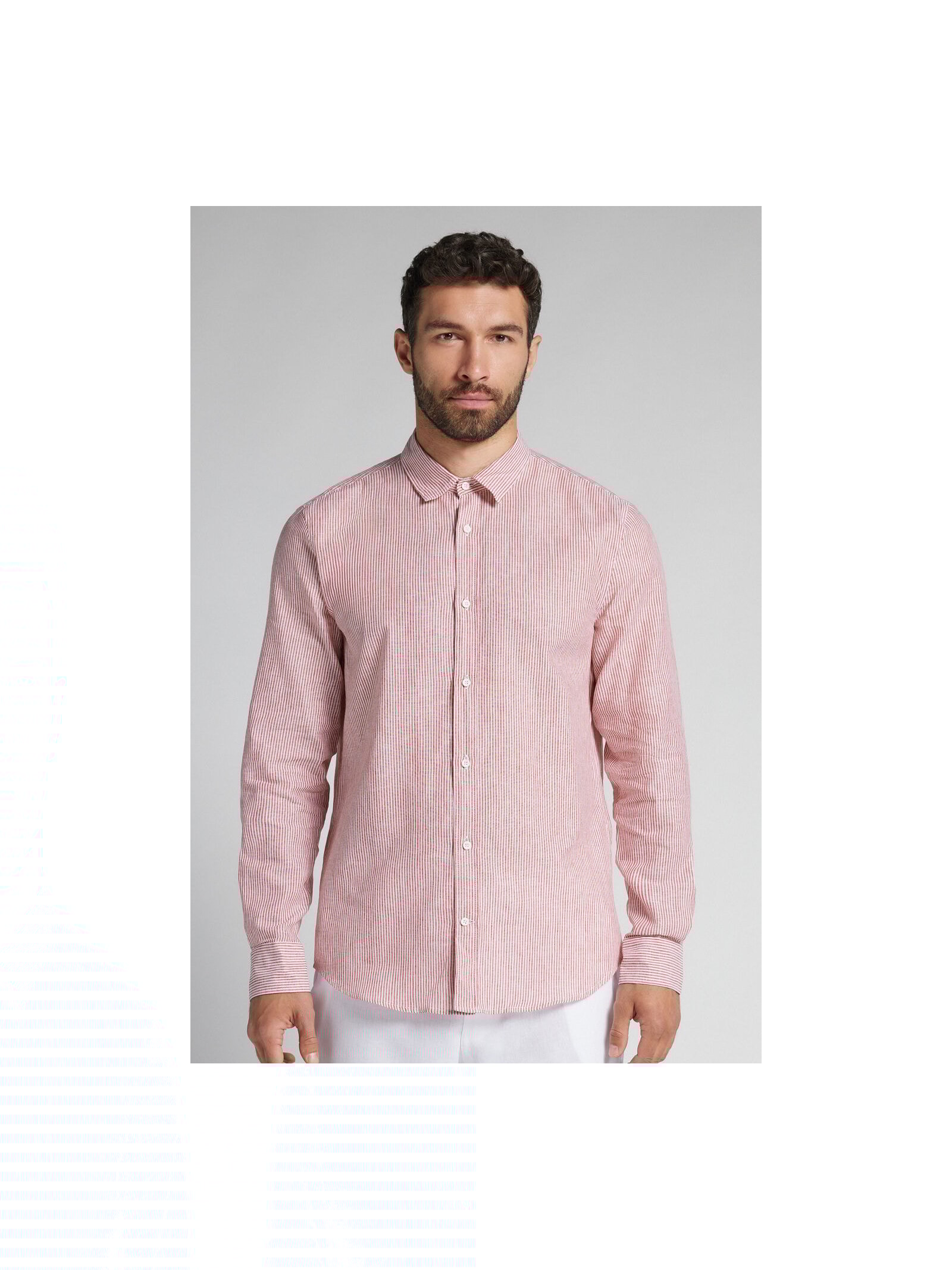 Camisa Em Linho e Algodão Vermelho Intimissimi