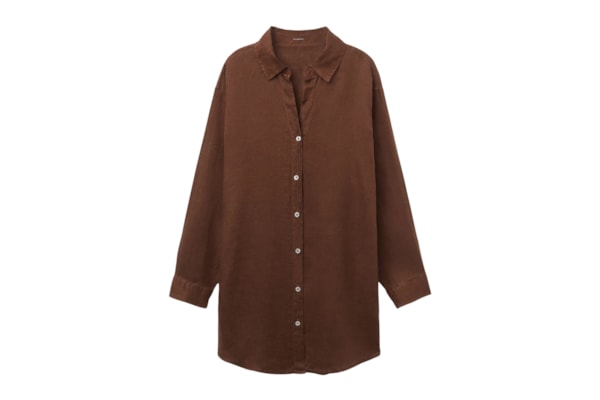 Camisa Em Linho - Marrom