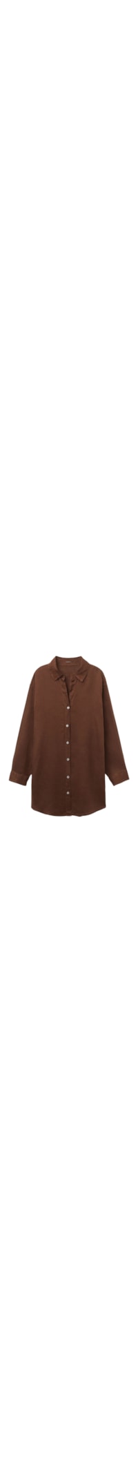 Camisa Em Linho - Marrom