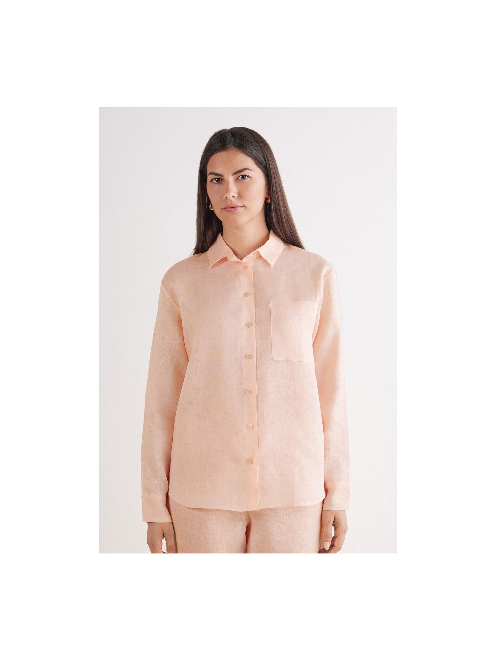 Camisa Em Linho The Pure Linen Rosa Intimissimi