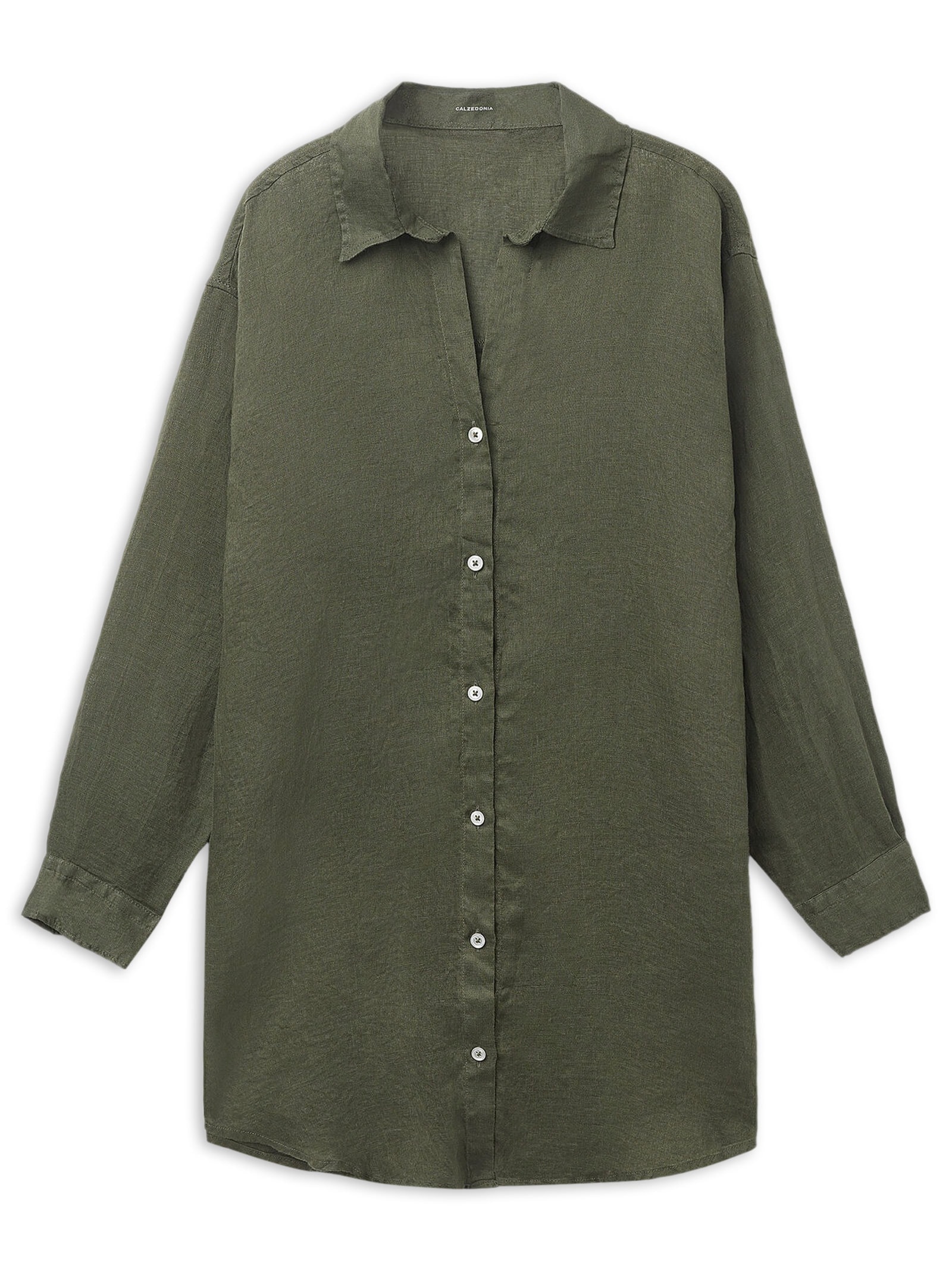 Camisa Em Linho Verde Calzedonia