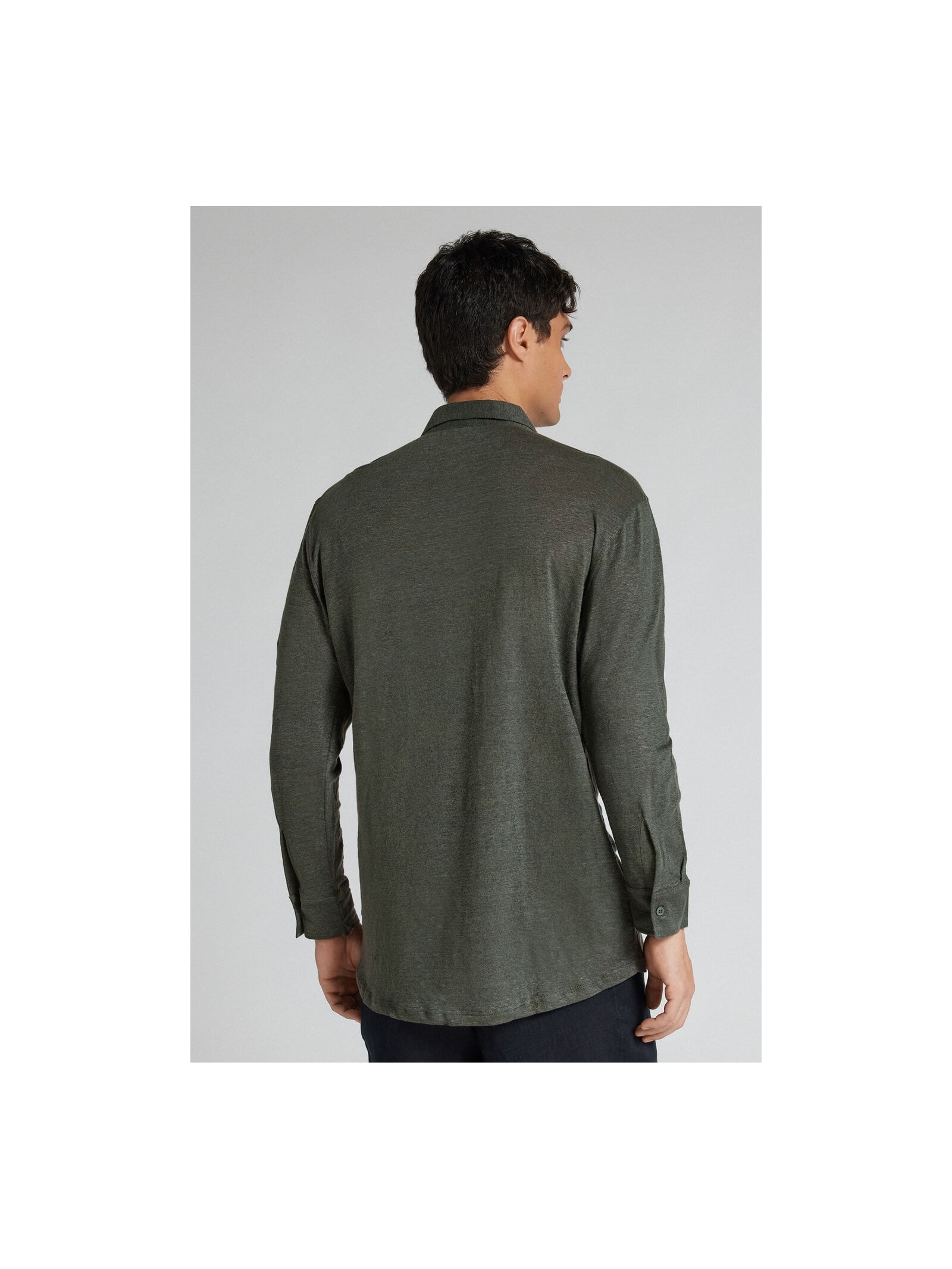 Camisa Em Linho Verde Intimissimi