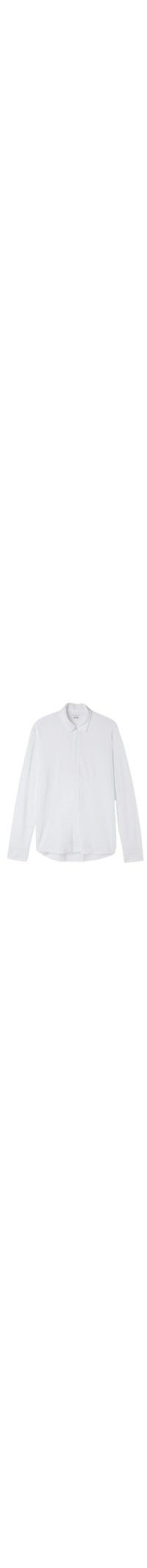 Camisa Em Piquet De Modal e Seda - Branco