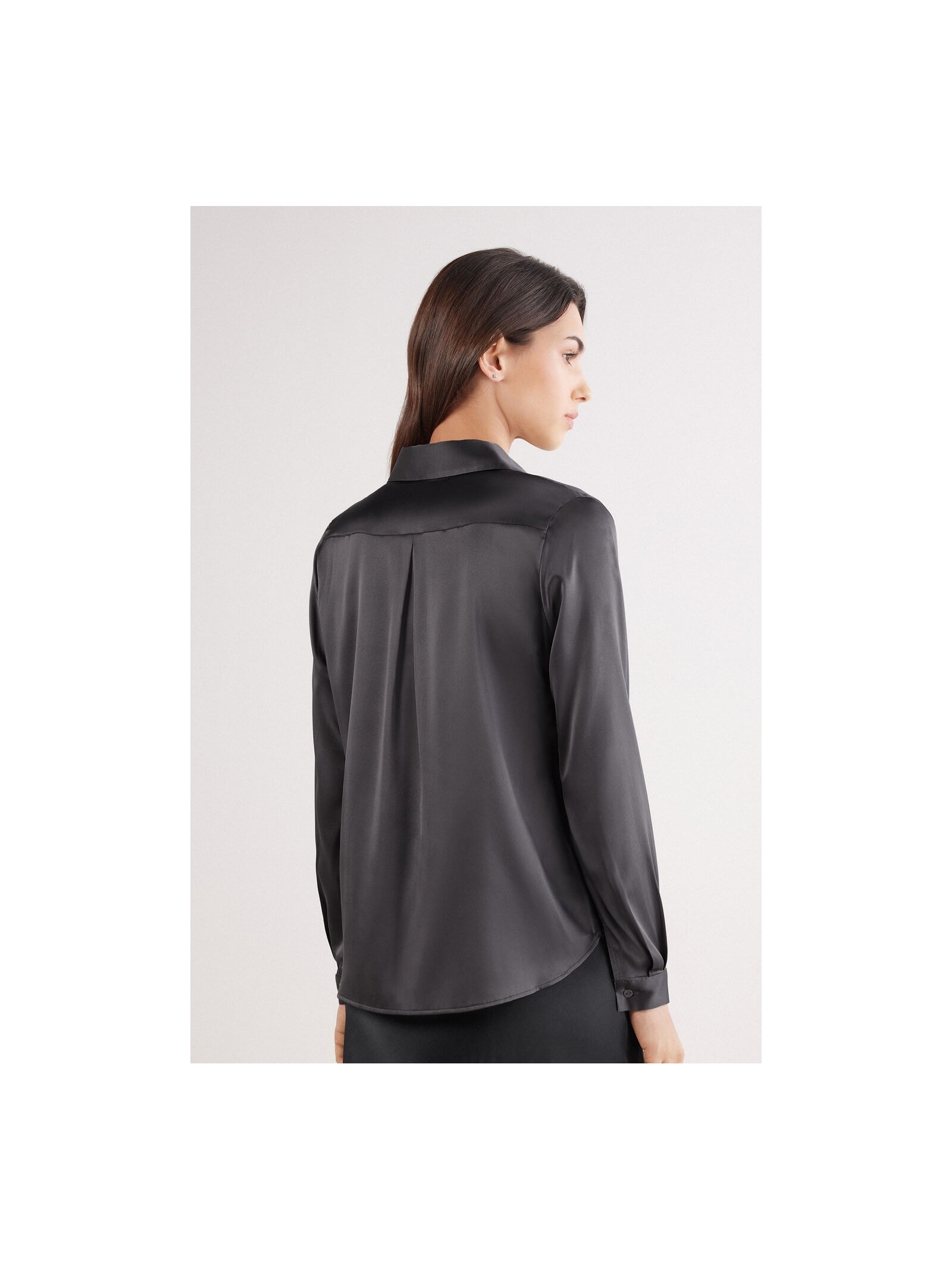 Camisa Em Seda Cinza Intimissimi