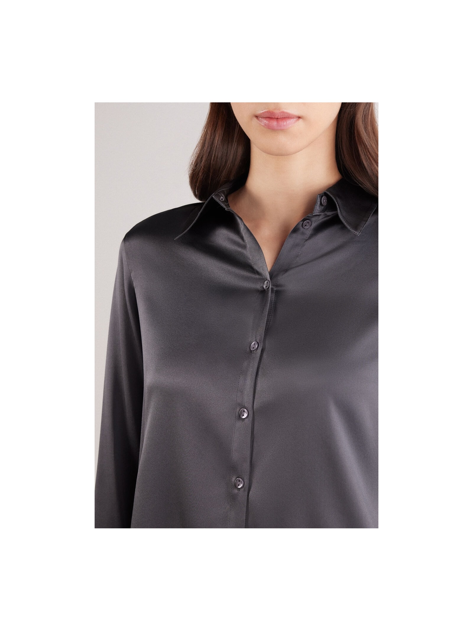 Camisa Em Seda Cinza Intimissimi