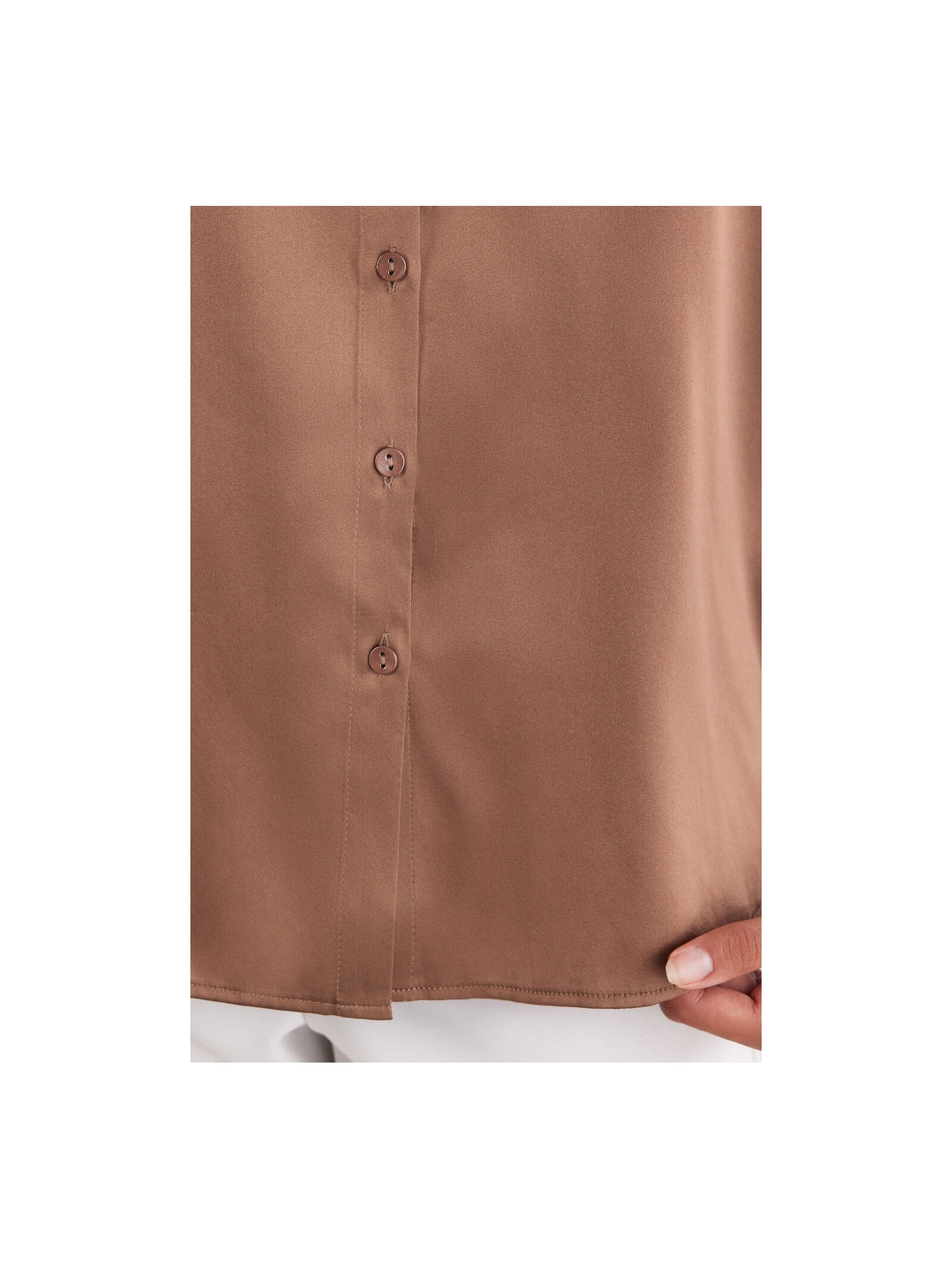 Camisa Em Seda Marrom Intimissimi