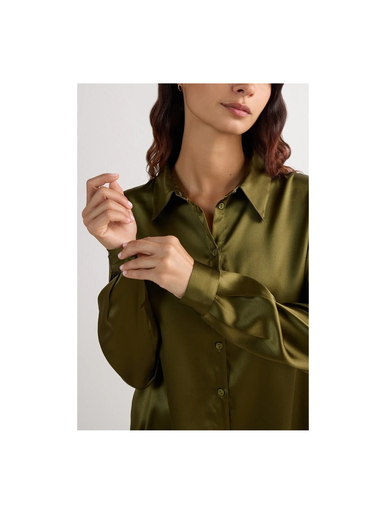 Camisa Em Seda Verde Intimissimi