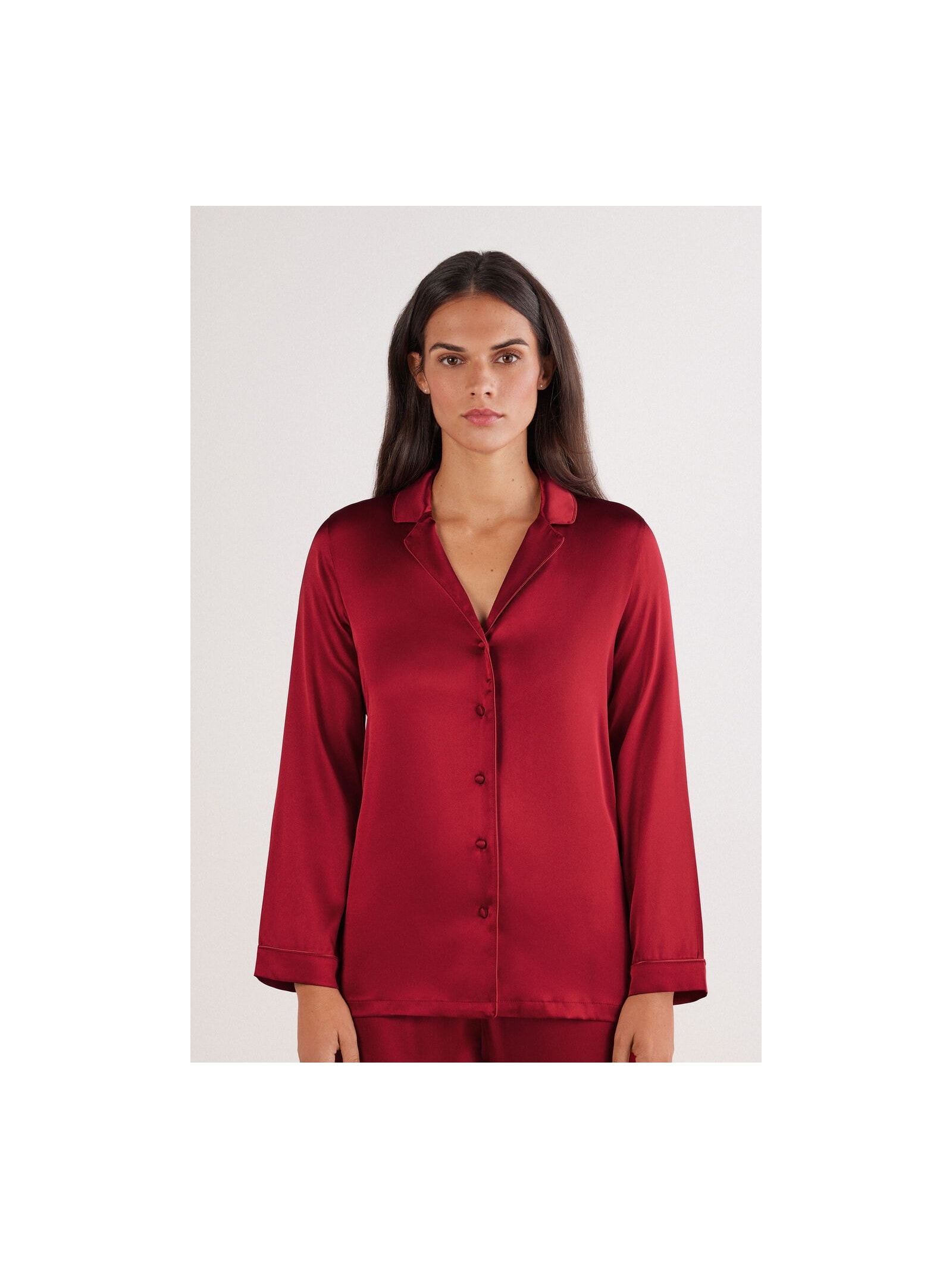 Camisa Em Seda Vermelho Intimissimi