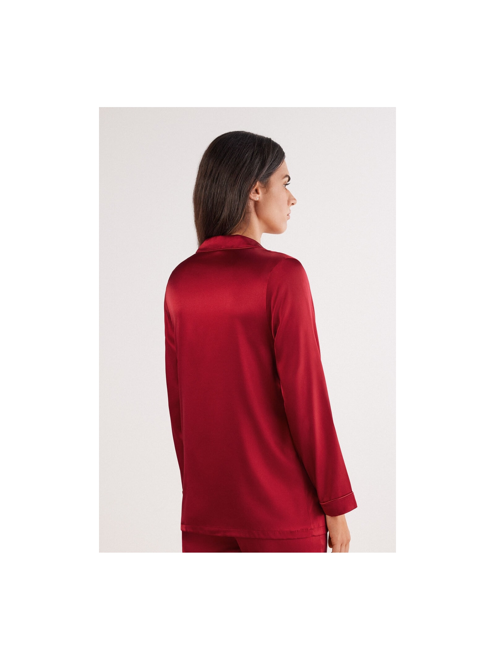 Camisa Em Seda Vermelho Intimissimi