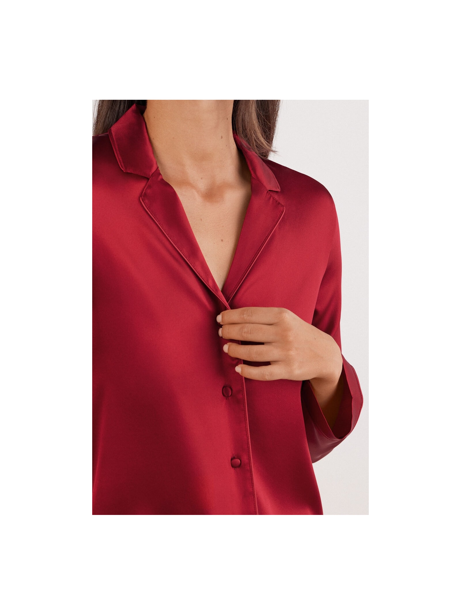 Camisa Em Seda Vermelho Intimissimi