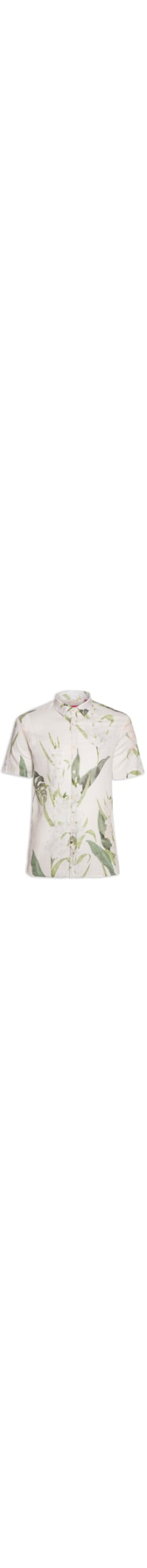 Camisa Estampada Fresh Flower Hame - Bege