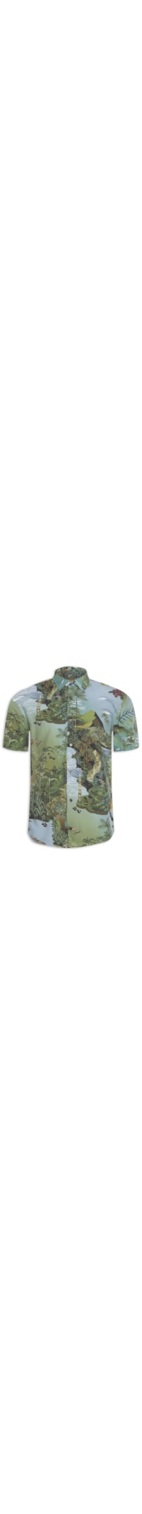 Camisa Estampada Relax - Verde