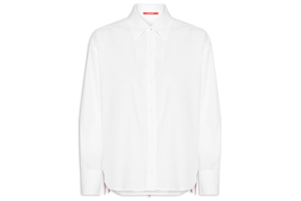 Camisa Feminina Alg Leve Empapelado Nós - Branco