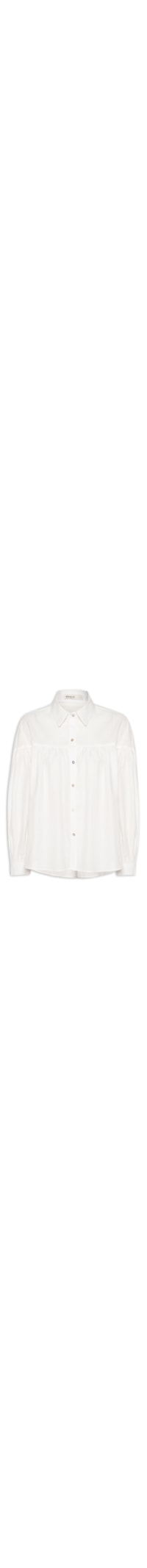 Camisa Feminina Algodão Ombro Deslocado - Branco