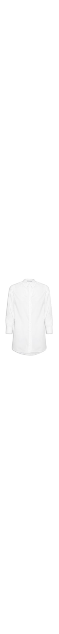 Camisa Feminina Alongada - Branco