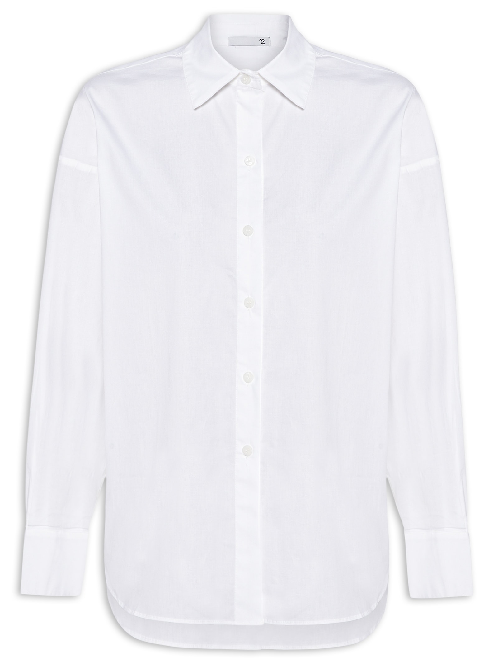 Camisa Feminina Alongada Branco '2Essential