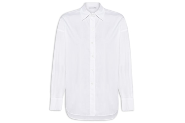 Camisa Feminina Alongada - Branco