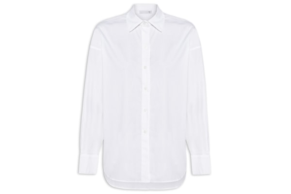 Camisa Feminina Alongada - Branco