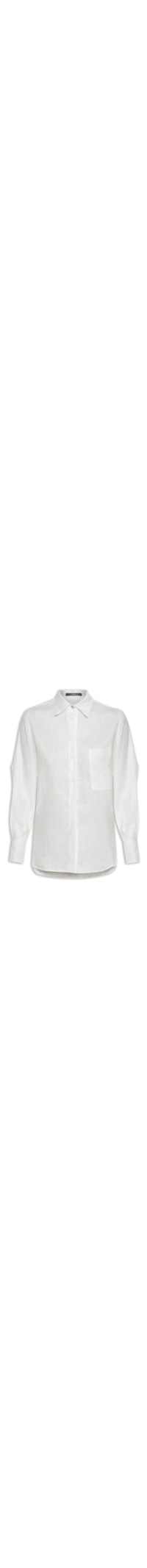 Camisa Feminina Ampla De Cambraia - Branco