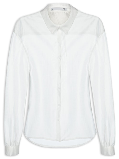 Camisa Feminina Ampla – Off White