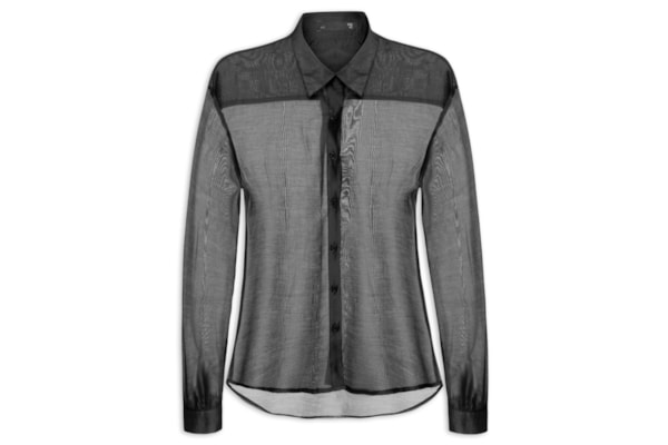 Camisa Feminina Ampla - Preto