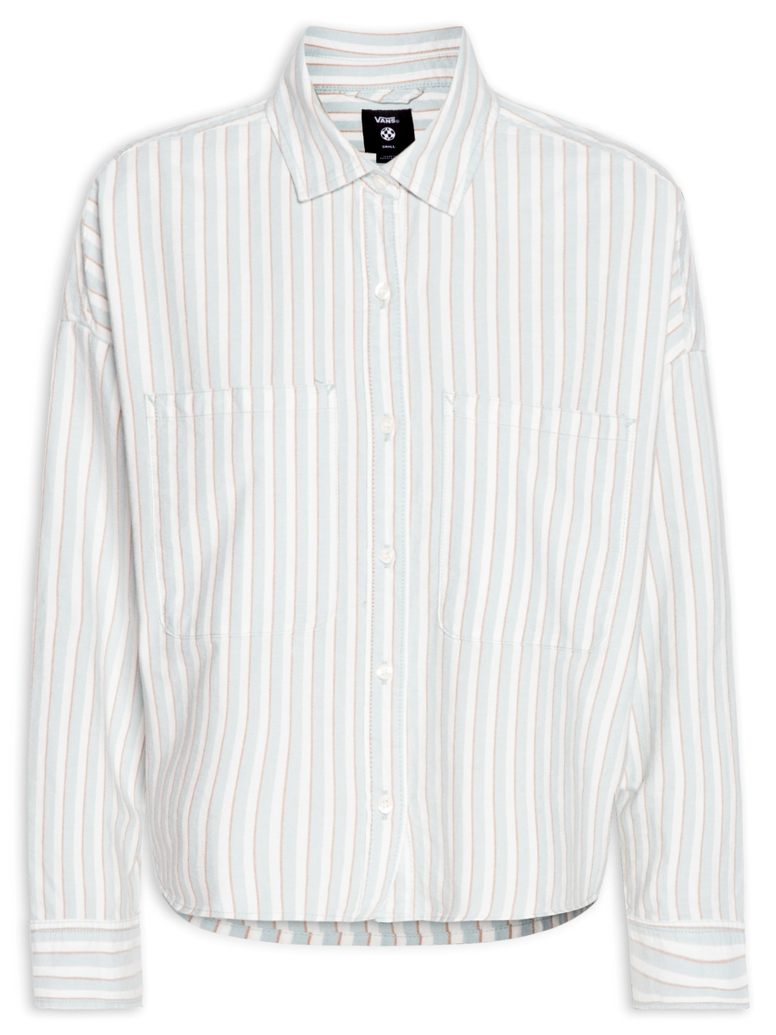 Camisa Feminina Antica Boxy Ls Shirt Cinza Vans