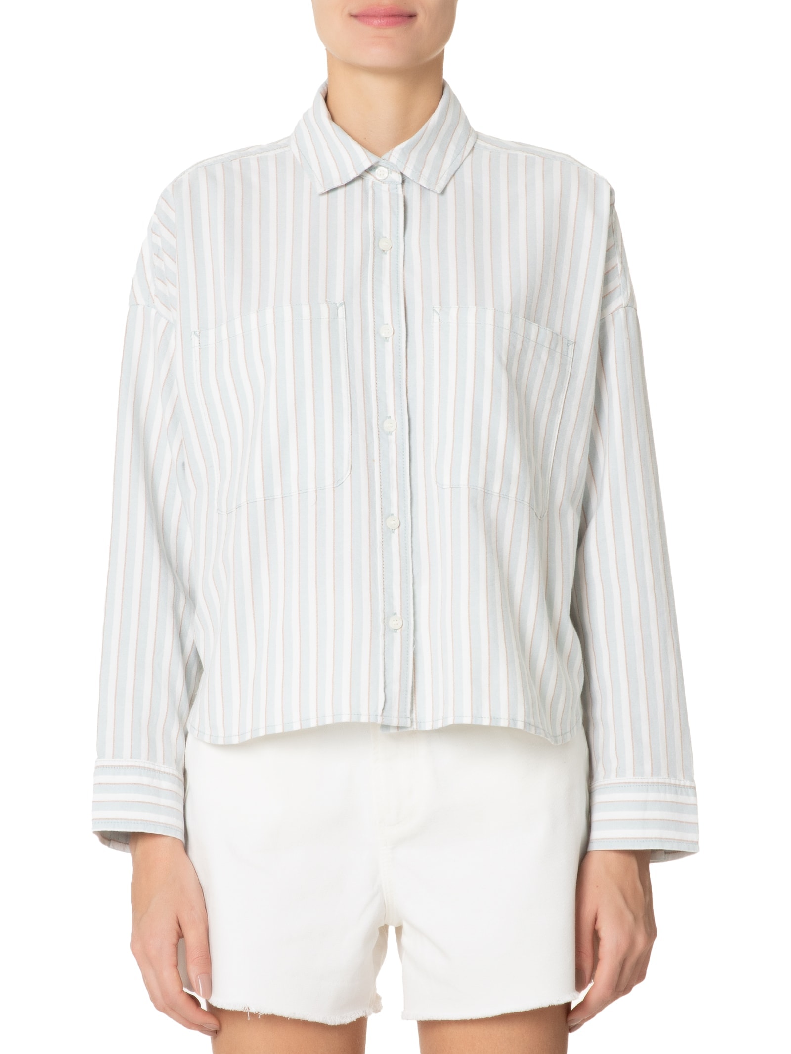 Camisa Feminina Antica Boxy Ls Shirt Cinza Vans