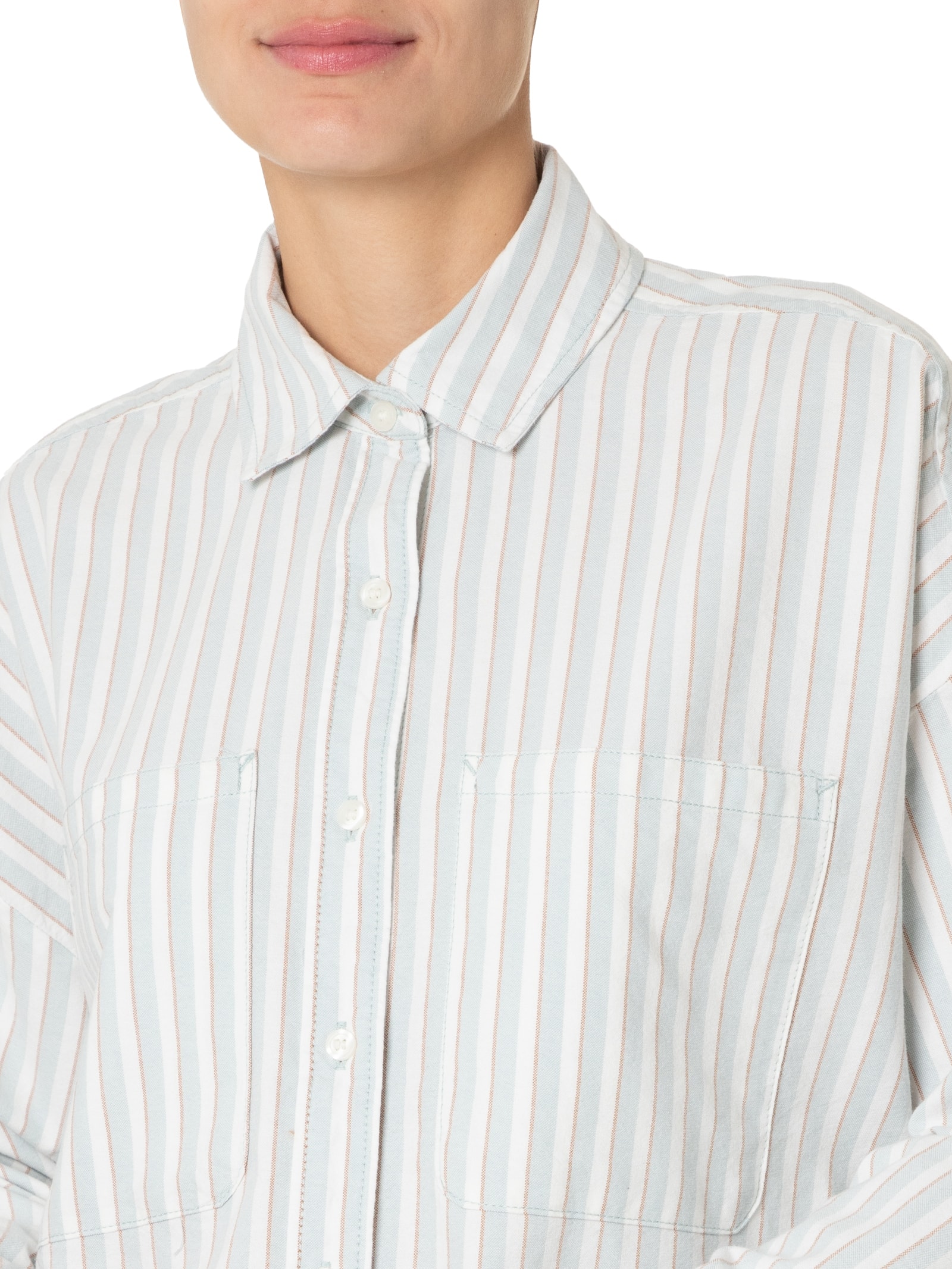 Camisa Feminina Antica Boxy Ls Shirt Cinza Vans