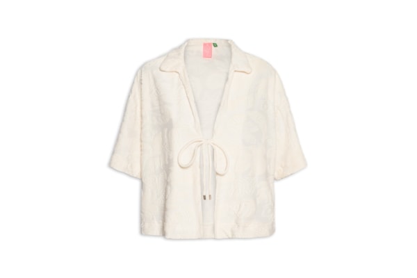 Camisa Feminina Atoalhada - Branco