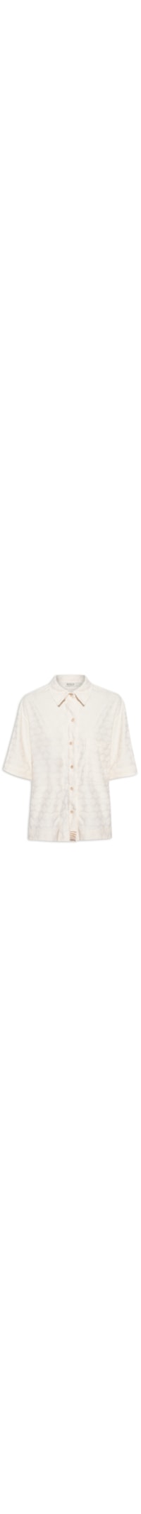 Camisa Feminina Atoalhada Conchas - Off White