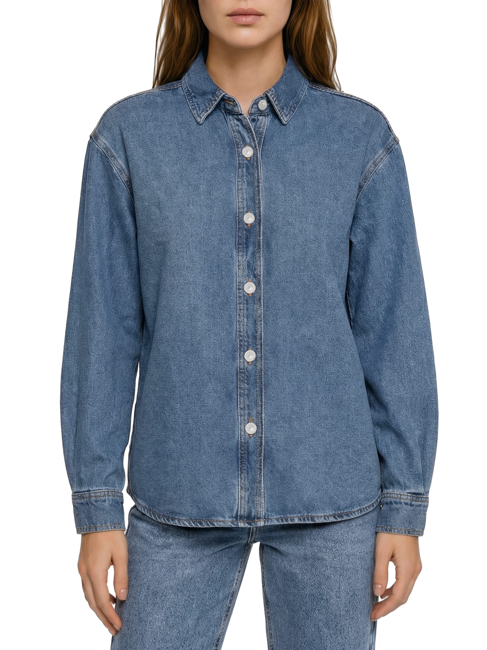 Camisa Feminina Azul Hering