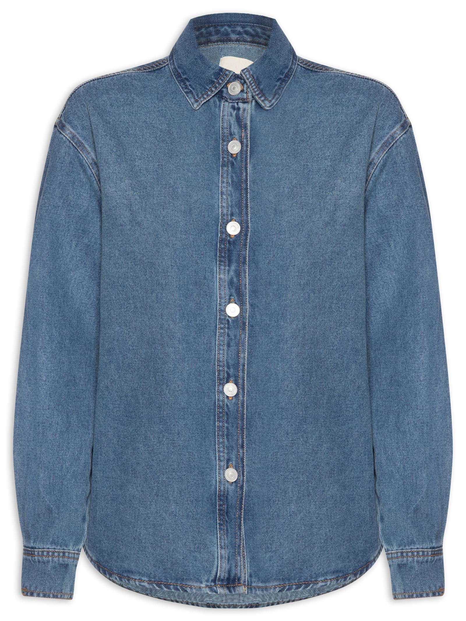 Camisa Feminina Azul Hering