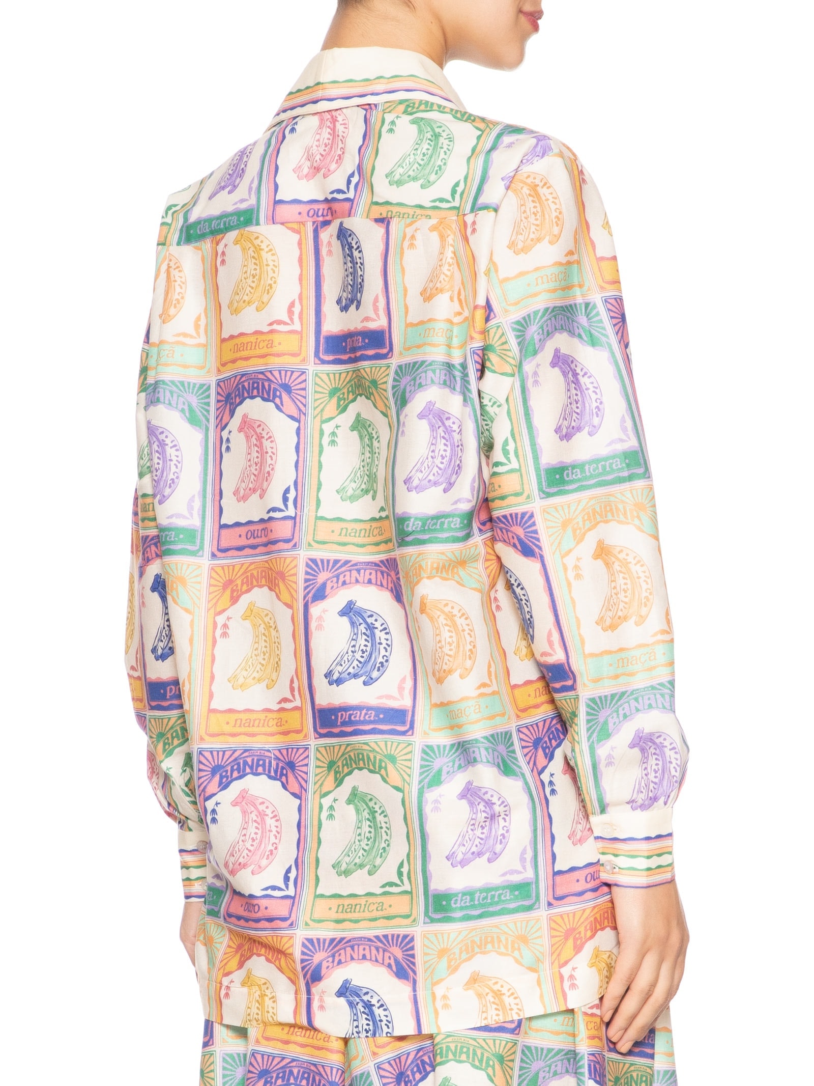 Camisa Feminina Banana Selo Bege Farm