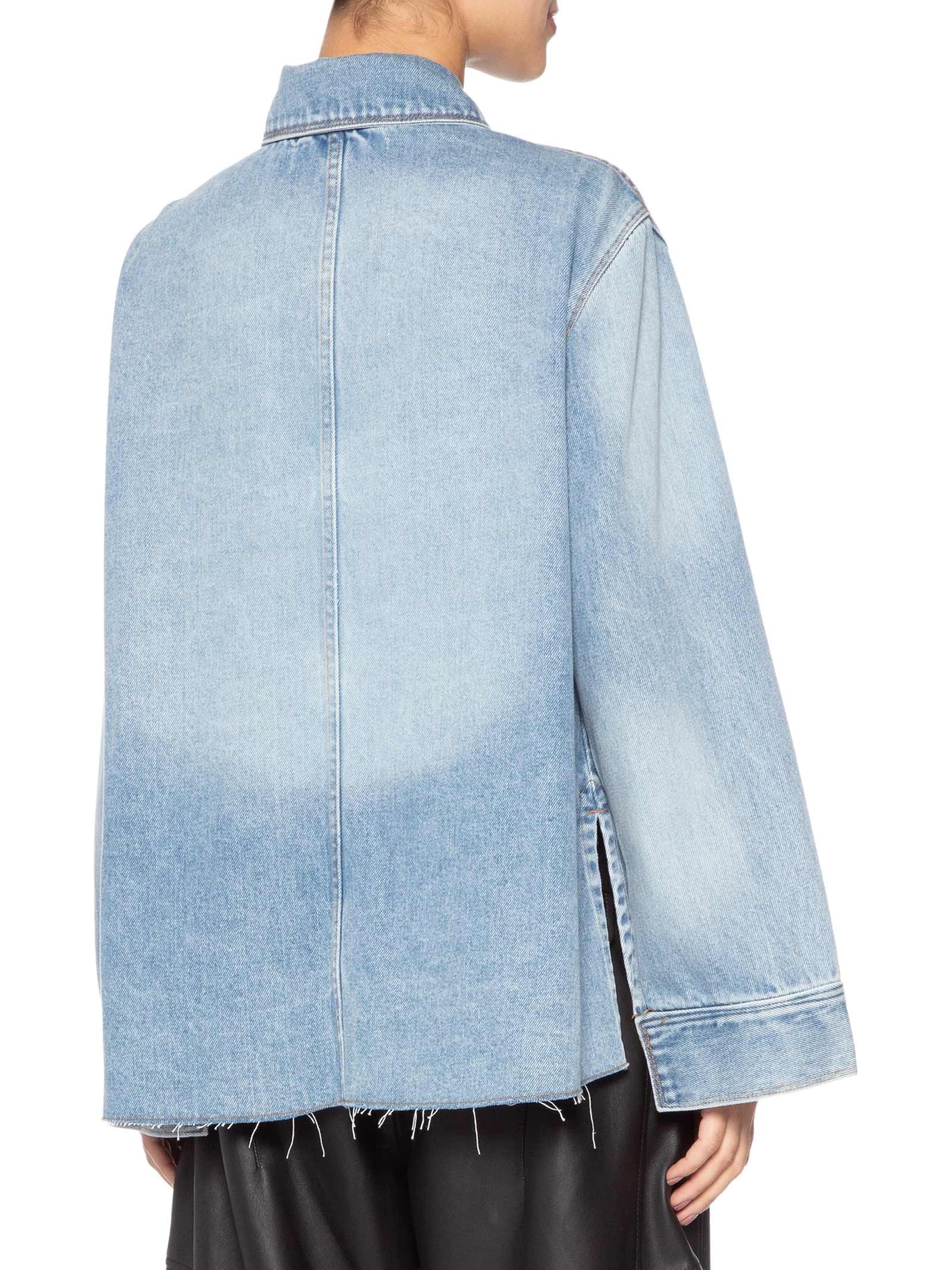 Camisa Feminina Barra A Fio Azul Animale