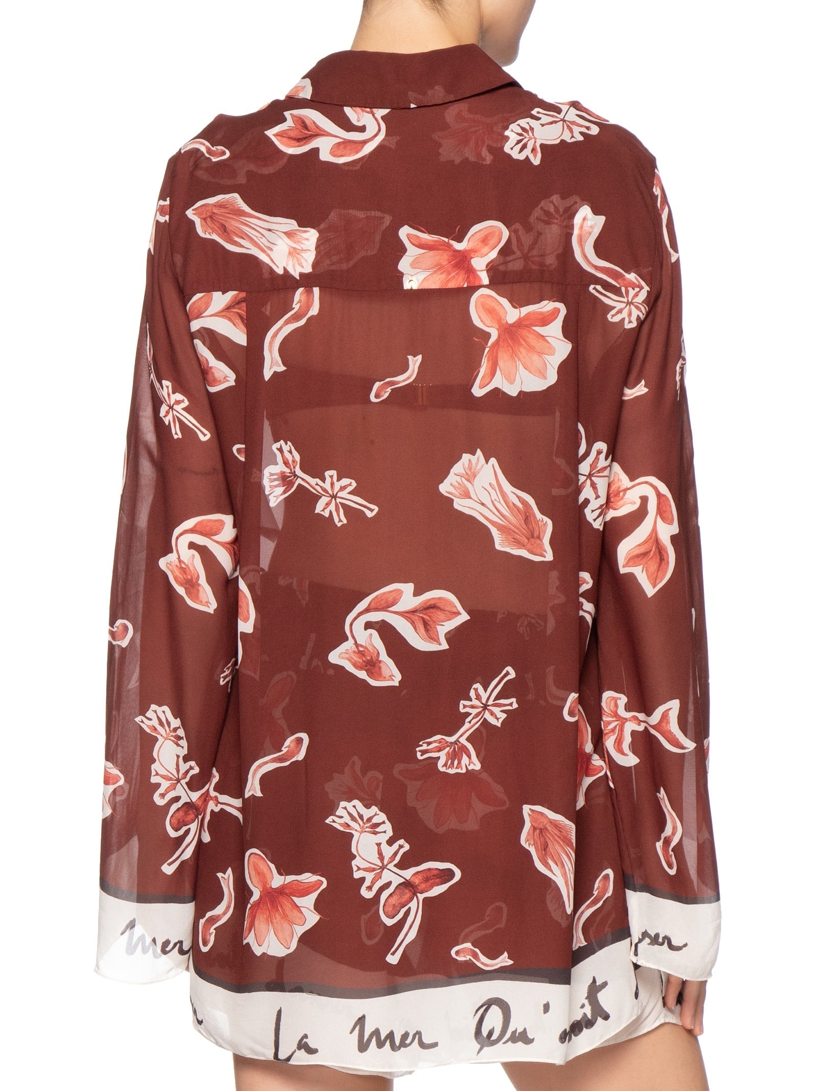 Camisa Feminina Barrado Bar La Mer Marrom Animale Resort