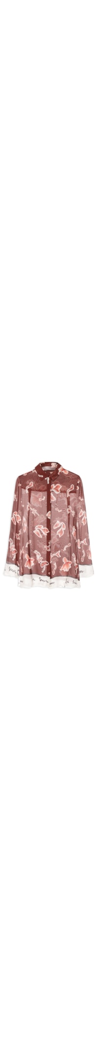 Camisa Feminina Barrado Bar La Mer - Marrom
