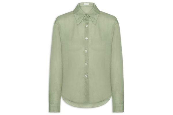 Camisa Feminina Básica Com Bolso - Verde