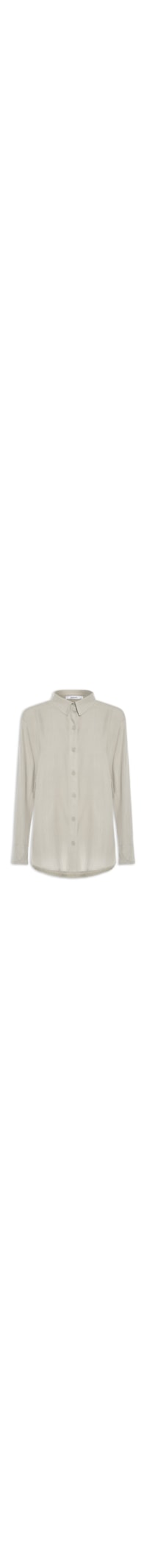 Camisa Feminina Básica Manga Longa - Cinza