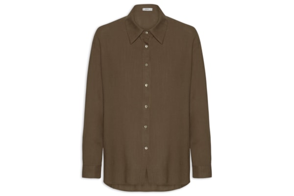 Camisa Feminina Básica - Marrom