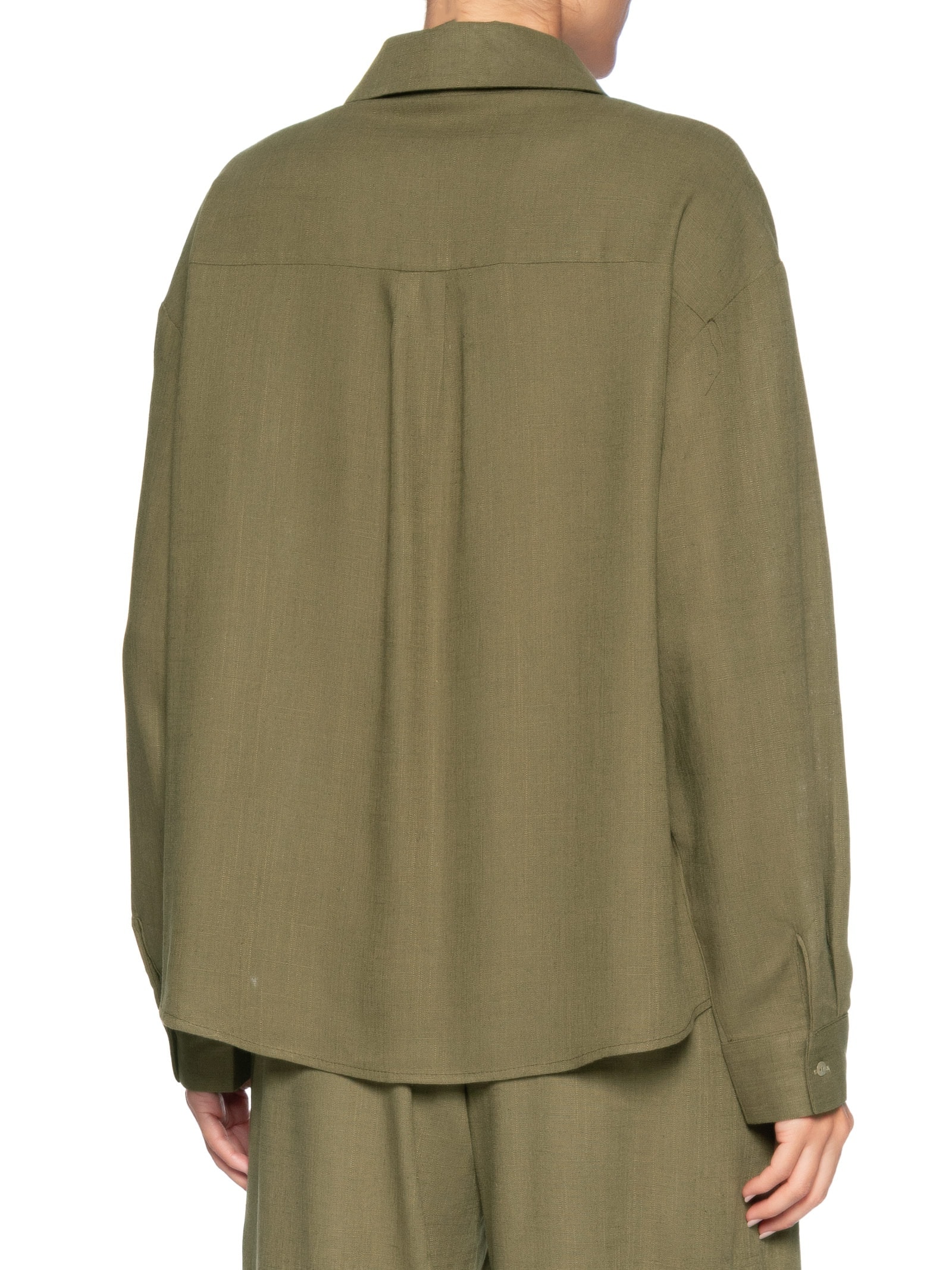 Camisa Feminina Básica Verde Basiq