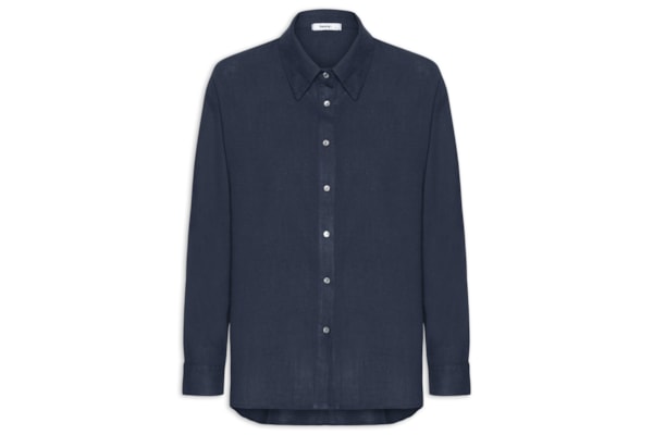 Camisa Feminina Básica – Azul