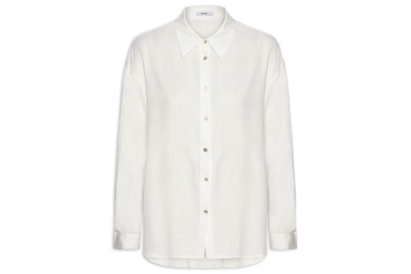 Camisa Feminina Básica – Branco