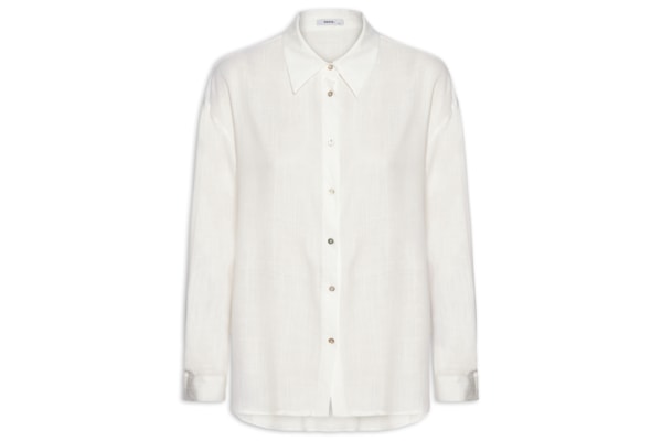 Camisa Feminina Básica – Branco
