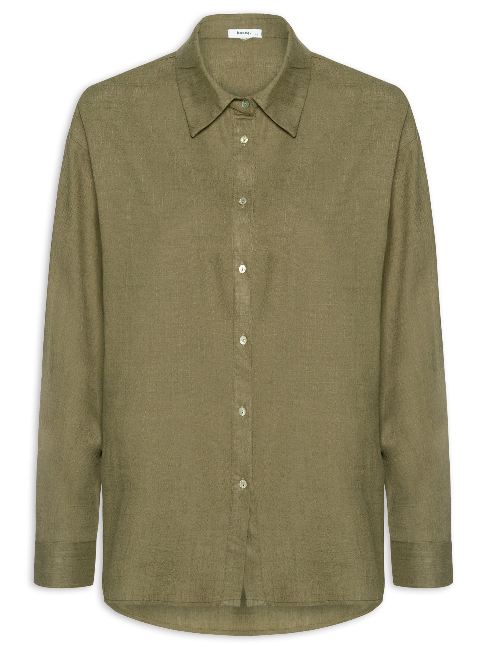 Camisa Feminina Básica – Verde Basiq