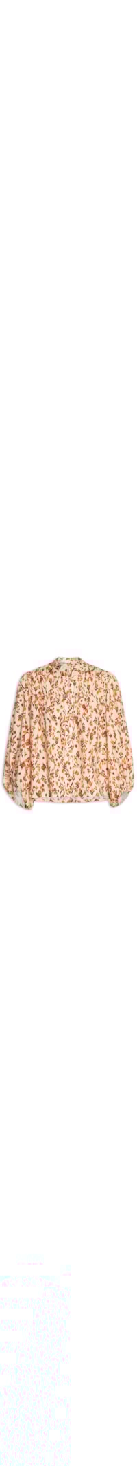 Camisa Feminina Bata Est Jardim Ikat - Amarelo